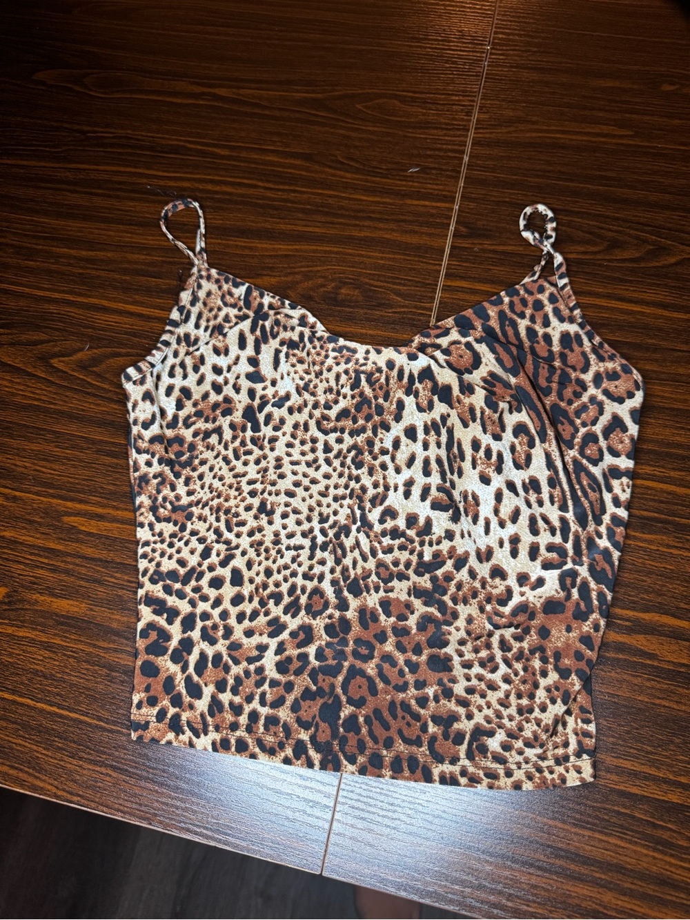 Forever 21 Leopard Print Cami in Brown and Black